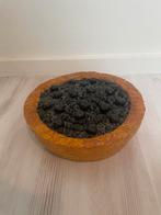 Stenen bosbessen decoratie taart, Ophalen of Verzenden, Zo goed als nieuw