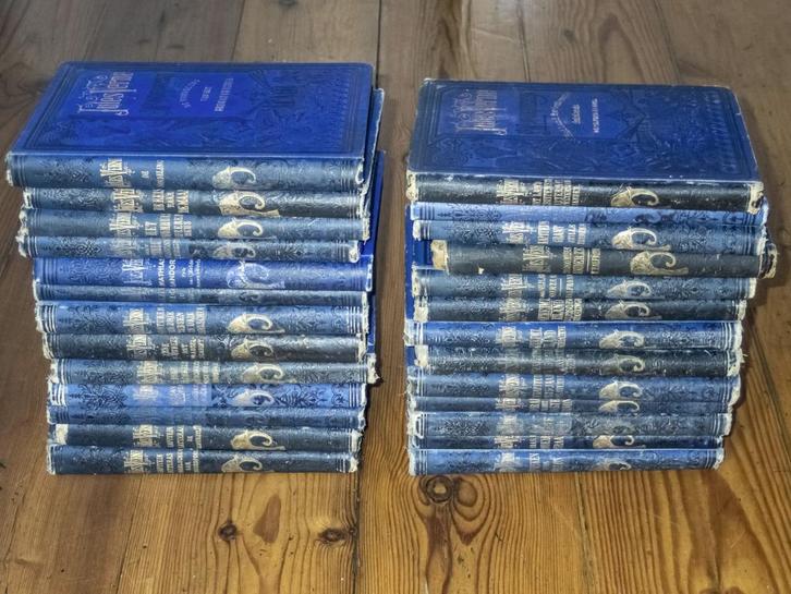 Jules Verne - 26 delen Robbers 1878-1887 - antiek, Antiek en Kunst, Antiek | Boeken en Bijbels, Ophalen