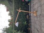 Lamp/ Schemer/ staande lamp. Hout en metaal., Ophalen, Zo goed als nieuw