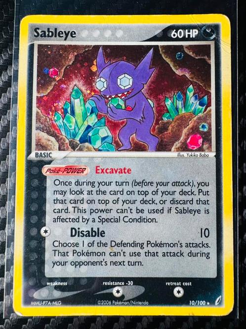 Pokémon Sableye EX Crystal Guardians #10 Reverse Holo, Hobby en Vrije tijd, Verzamelkaartspellen | Pokémon, Zo goed als nieuw