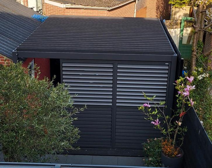 Mirador Deluxe Overkapping 3.6x3.6 - Antraciet, Tuin en Terras, Overkappingen, Zo goed als nieuw, Veranda, Ophalen