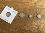 ZILVEREN MUNTJES ( 4  x ), Postzegels en Munten, Munten | Nederland, Ophalen of Verzenden, Koningin Wilhelmina, 10 cent, Losse munt