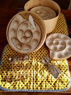 Vintage escargot set - 6 delig, Overige typen, Ophalen of Verzenden, Zo goed als nieuw, Overige stijlen