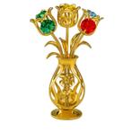 Bos bloemen versierd met Swarovski-kristallen 24-karaats ve, Pjmink@casema.nl, Nieuw, Ophalen of Verzenden, Mvm detalhandel