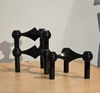 Werner Stoff Nagel Kandelaar - Zwart Metaal, Huis en Inrichting, Woonaccessoires | Kandelaars en Kaarsen, Gebruikt, Zwart, Ophalen of Verzenden