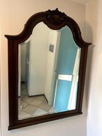 Antieke houten - hang spiegel, Ophalen, 100 tot 150 cm, Zo goed als nieuw, 75 tot 100 cm
