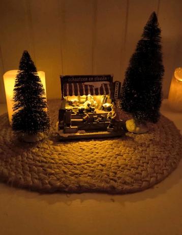 Hollands Kersttafereel: Schaatsen & Sleeën slijpenp beschikbaar voor biedingen