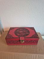 Rood blik met schip., Verzamelen, Ophalen of Verzenden, Gebruikt, Overige