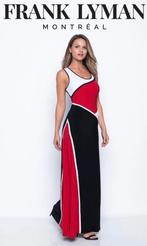 Frank Lyman lange jurk mooi dessin in rood wit blauw maat M, Kleding | Dames, Maat 38/40 (M), Overige kleuren, Verzenden, Zo goed als nieuw