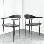 Stoelen Giancarlo Vengi Fasem model P40 vintage design, Huis en Inrichting, Stoelen, Ophalen, Zwart, Overige materialen, Drie