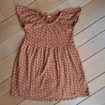 Jurk roest bruin beige takjes maat 122/128 - nieuw - beschikbaar voor biedingen
