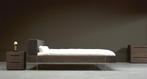 Trecompany - Loof bed 180x200 bedframe, Huis en Inrichting, Slaapkamer | Bedden, Ophalen, Bruin, Tweepersoons, Zo goed als nieuw