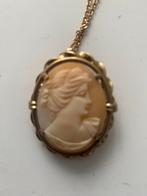 Mooie goud verguld collier met hanger, Verzenden