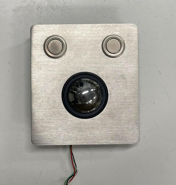 Trackball muis inbouw RVS paneel trackbal robuust module, Computers en Software, Muizen, Zo goed als nieuw, Ophalen of Verzenden