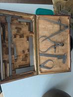 Antieke Gereedschapskist met Meetinstrumenten, Antiek en Kunst, Antiek | Gereedschap en Instrumenten, Ophalen