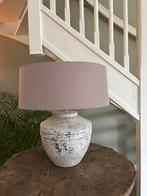 Grote Kruiklamp met kap kleur taupe, Huis en Inrichting, Overige kleuren, Rond, Ophalen of Verzenden, 50 cm of meer