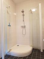 HUPPE - Witte kwartronde douchecabine (95,8x194,3 cm), Ophalen, Gebruikt, Met douche