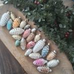 Groot lot (23) vintage & ouder glazen Kerst dennenappels, Ophalen of Verzenden