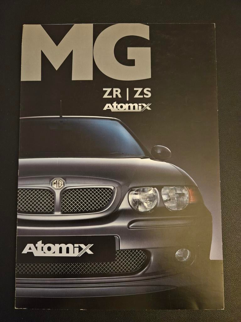 Brochure MG ZR/ZS Atomix 2002, Boeken, Ophalen of Verzenden, Zo goed als nieuw, Overige merken