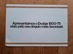 Dodge 1800 Brazil brochure - 1975, Ophalen of Verzenden, Gelezen, Overige merken