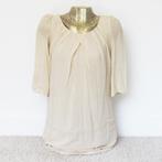 Prachtig Set Jurkje 552 100% Zijde (Maat 36) - 551 € 145,-, SET, Beige, Ophalen of Verzenden, Zo goed als nieuw