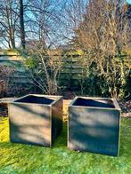 Cortenstaal plantenbak met bodem, 70x70x67 cm, Tuin en Terras, Ophalen, Vierkant, Nieuw, Tuin