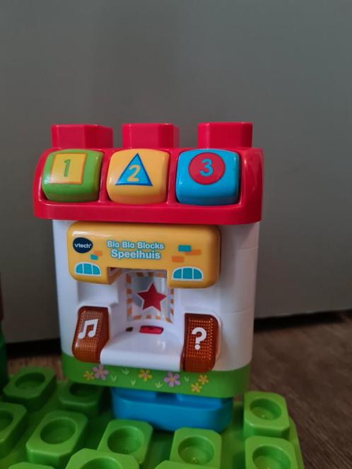 VTech Bla Bla Blocks Speelhuis + Extra Blokken, Kinderen en Baby's, Speelgoed | Babyspeelgoed, Gebruikt, Overige typen, Met licht