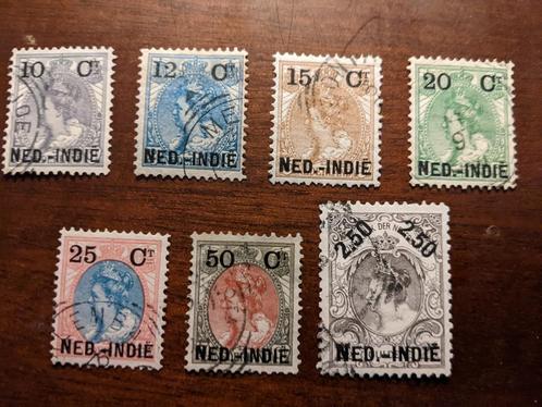 NED. INDIE 1899-1900; serie HULPUITGIFTEN, Postzegels en Munten, Postzegels | Nederlands-Indië en Nieuw-Guinea, Gestempeld, Nederlands-Indië