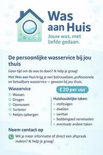 Wasservice aan huis/hulp in de huishouding/leegruimen woning, Diensten en Vakmensen, Huishoudelijke hulp, Wassen