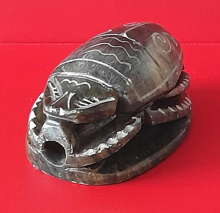 scarabee van steen, Antiek en Kunst, Curiosa en Brocante, Ophalen of Verzenden