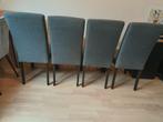 Eetkamerstoelen, Huis en Inrichting, Stoelen, Ophalen, Gebruikt, Grijs, Vier