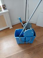 mop met  rijdende dubbelen emmer, Ophalen, Dweilemmer, -bak, of -wagen