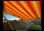 Basel+ Zonnescherm, 4,5 x 3 meter, electrisch, Ophalen of Verzenden, Zo goed als nieuw, Knikarmscherm