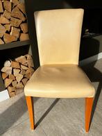 Poltrona Frau Vittoria eetkamer stoelen | zachtleer | geel, Ophalen, Gebruikt, Overige kleuren, Leer