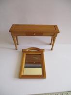 poppenhuis wandtafel met spiegel echt glas, Verzamelen, Poppenhuizen en Toebehoren, Ophalen of Verzenden, Nieuw, Decoratie