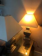 2 stijlvolle Eichholtz lampen, met halve kap. ZGAN, Huis en Inrichting, Zo goed als nieuw, 50 tot 75 cm, Ophalen