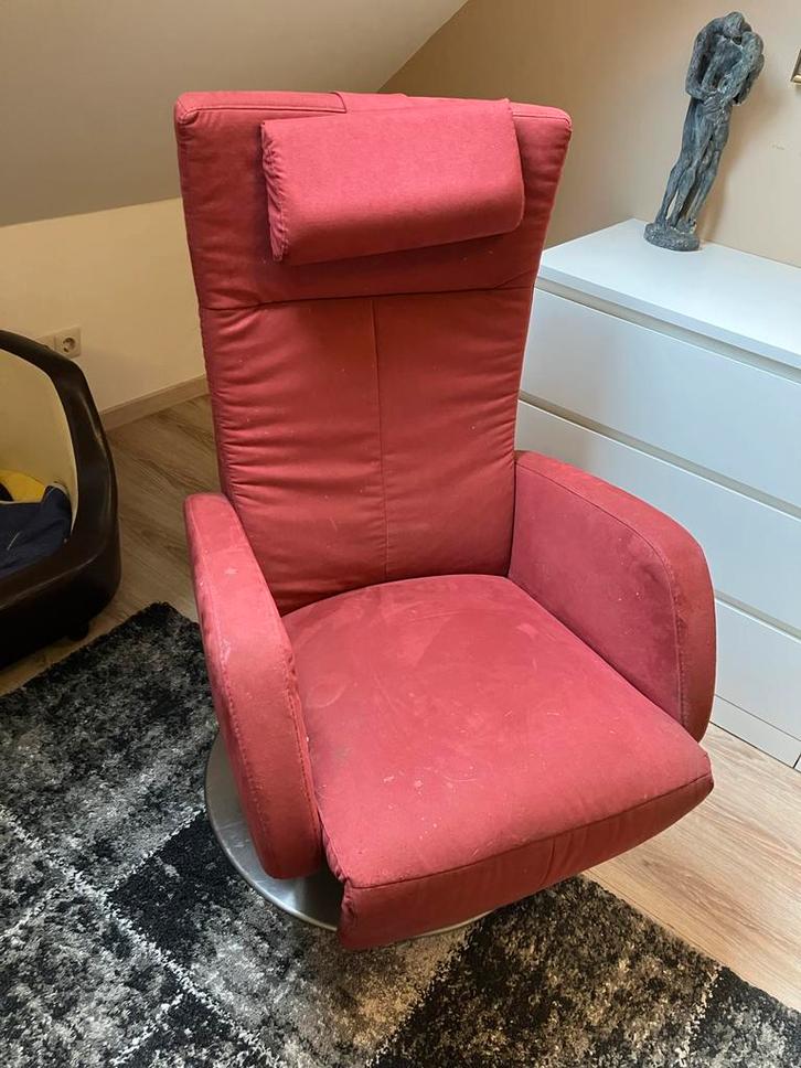 Comfortabele Relaxstoel, Huis en Inrichting, Fauteuils, Gebruikt, Stof, 75 tot 100 cm, Verzenden