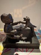 Peuter met bal en hond, Antiek en Kunst, Ophalen of Verzenden