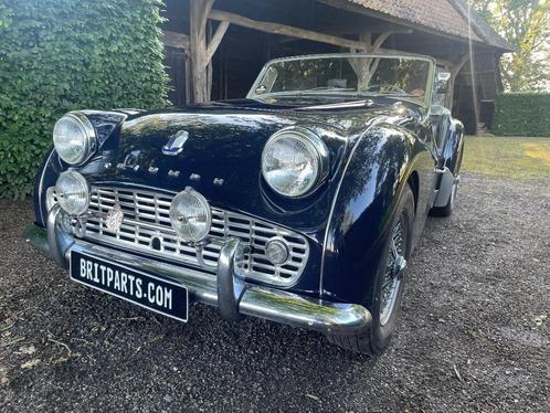 TRIUMPH TR3A bj. 1960 z.g.a.n. met grijs leder interieur, Auto's, Triumph, Bedrijf, TR3, Lederen bekleding, Benzine, Cabriolet