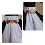 Made by Lique kinder plastron Harmonica Rood/wit/Blauw, Kinderen, Miranda's Ruitersport, ., Ophalen of Verzenden