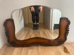 Oude wandspiege van hout groot ophalen, Antiek en Kunst, Antiek | Spiegels, Ophalen, Rechthoekig, Minder dan 50 cm