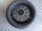 voor wiel 16 inch spaak wiel zwart poedecoat nieuw, Motoren, Ophalen, Wiel 16 inch, Onbekend, Nieuw