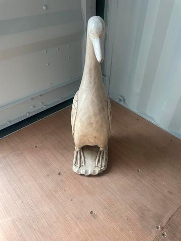Houten Eend Decoratie - 94cm Hoog beschikbaar voor biedingen