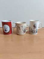 3 mokken met honden, Ophalen of Verzenden, Aardewerk, Overige stijlen, Kop(pen) en/of Schotel(s)