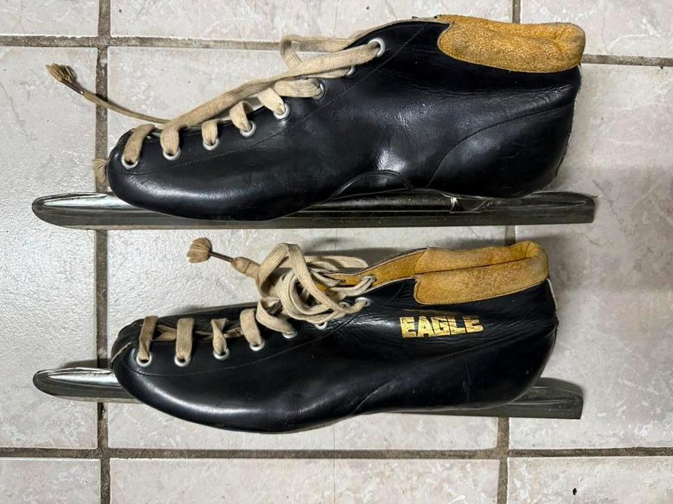 Lage noren / schaatsen, merk Eagel, echt leer, mt 44, Ophalen of Verzenden, Zo goed als nieuw, Noren, Overige merken