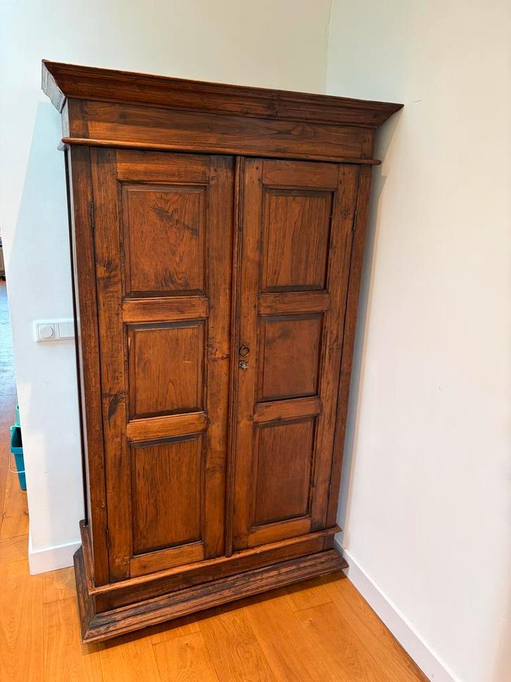 Koloniale kast - 109x48x186 cm, Antiek en Kunst, Antiek | Meubels | Kasten, Ophalen