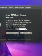 MB Pro 15 2015 Double Graphics i7-2.8 GHz 16GB Ram 512GB SSD, Computers en Software, Apple Macbooks, Gebruikt, 512 GB, Ophalen