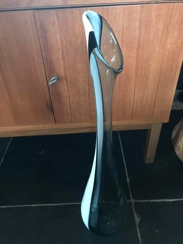 Vaas / Murano glas vaas, met rookglas, 65 cm hoog ! beschikbaar voor biedingen
