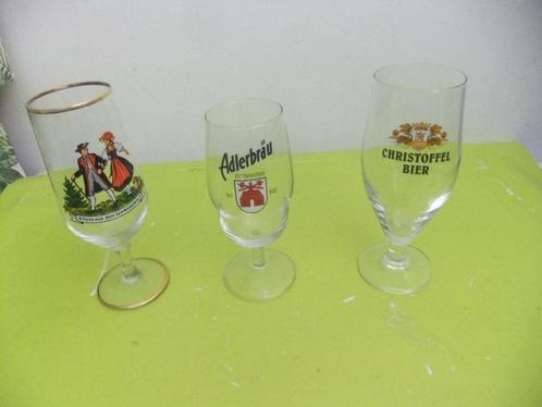 BIERGLAZEN €0,25 PER STUK!, Huis en Inrichting, Keuken | Servies, Gebruikt, Glas of Glazen, Overige stijlen, Glas, Ophalen
