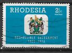 Rhodesia Zimbabwe 1973 50jr verantwoordelijk bestuur, Postzegels en Munten, Postzegels | Afrika, Zimbabwe, Verzenden, Gestempeld